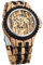 Tiong Herren Holz Mechanische Uhren Skelett Automatische Uhr Selbst-Wicklung Leichtgewicht für Männer Armbanduhr