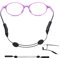 Xuigort Adjustable Sports Eye Glasses Strap, Non - Slip Band Silicone Eyewear Sunglass Holder Strap for Women Men Universal Sunglasses, Eyeglasses, Glasses, Sports, Black