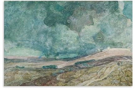 YiQuSoft Henry Ossawa Poster auf Leinwand, Motiv: Zerstörung von Sodom und Gomorra 1929–30, Kunstdruck, Wandkunst, Bild, Drucke, hängende Foto, Geschenkidee, Dekoration, Zuhause, Kunstwerke,
