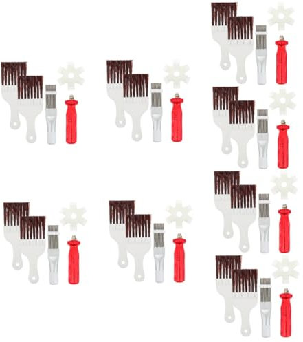 MAGICLULU 8 Juegos Peine de Aleta de Aire Acondicionado respiradero Unidad Limpiador de Aletas de Aire Acondicionado Herramienta de Limpieza de radiadores de Aire Acondicionado Abdominales