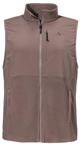 Schöffel Damen Fleece Vt Style Ash WMN, Weste aus schnell trocknendem Micro Fleece, Outdoor Weste mit mehreren Taschen