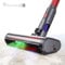 EUARY - Cepillo compatible con aspiradoras Dyson V7, V8, V10, V11 y V15, con 4 luces LED con rodillo y cerdas para alfombra, suelo, parqué, azulejos