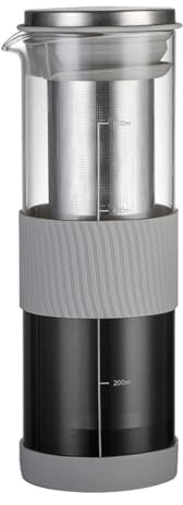 Agmoctz Portable Airtight Cold Brew Iced Coffee Maker Tea Infuser - 800Ml Cold Brew Coffee Kettle Brewing Glass Carafe Pitcher