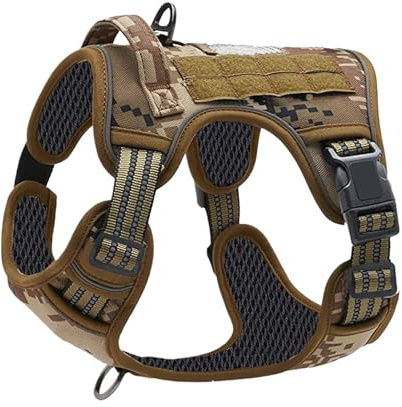 Harnais Robuste pour Chien | Harnais Vestiaire Solide pour La Promenade,Accessoires pour Chiens De Taille Moyenne Éducation Randonnée Course Camping Promenades Quotidiennes Extérieur