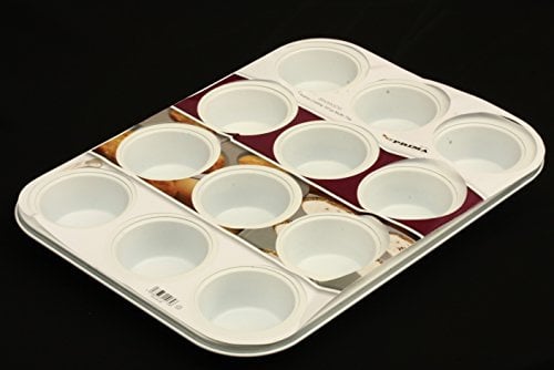 12 x cup ceramic coated muffin cake mould baking tray sponge cake tin non-stick