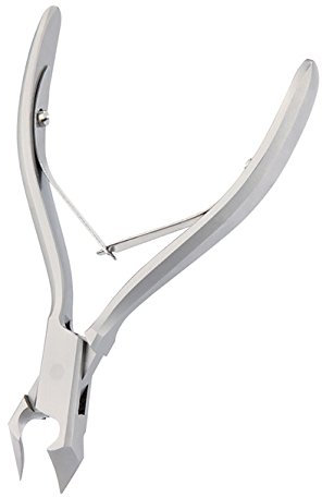 HiTech Mini Design Kopfschneider mit halber Schneide 12cm Nagelzange für Fußpflege, 12 cm