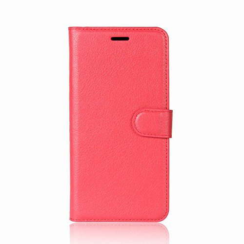 XMTN Samsung Galaxy J2 2018,Samsung Galaxy J2 Pro 2018 (SM-J250F) 5.0 Coque,Flip Coque Ultra-Mince PU Étui en Cuir Housse pour Samsung Galaxy J2 Pro Smartphone (Rouge)
