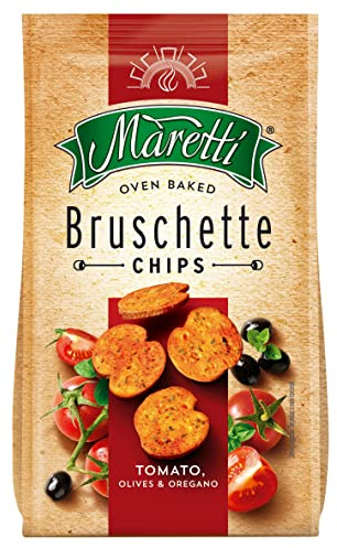 Maretti Bruschette Tomato, Olives & Oregano leckere Brotscheiben 150g