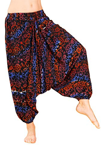 PANASIAM Aladin Pants B801 Dark Flower, M