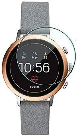 Disscool Protecteur d'écran en verre trempé pour montre connectée Fossil pour femme Gen 4 Sport fréquence cardiaque (41 mm), 0,33 mm d'épaisseur avec verre véritable