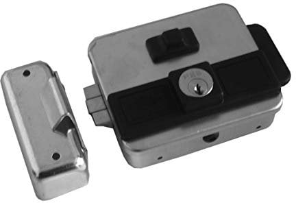 YALE Serratura elettrica da applicare Multipla Corni pulsante/cilindro FIX/FIX zincata