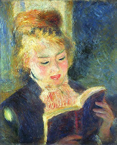 Pierre-Auguste Renoir - La Liseuse Tableau Reproduction sur Toile Roulée 50X60 cm - Activité Figure Peintures Impressions pour Mur