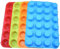 Qtopun – Lot de 4 minis moules à muffins en silicone pour 24 muffins, multicolores