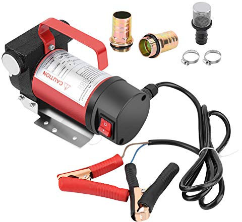 Bomba Extractora de Aceite 12 V, Bomba de Transferencia de Diésel Bomba de Gasoil Combustible Eléctrica, Bomba de Aceite de Aspiración para Coche Moto160W 40L/ min