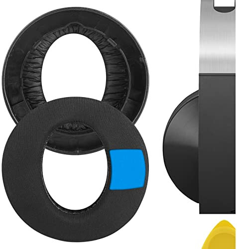 Geekria Almohadillas de Repuesto de Gel de refrigeración Deportiva para Auriculares inalámbricos Sony Playstation Platino, PS4 Platinum Wireless, reparación de Las Tazas para los oídos (Negro)