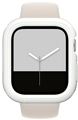 RHINOSHIELD Funda Bumper Compatible con Apple Watch Serie 8/7 [41mm] | CrashGuard NX - Diseño Compacto con Tecnología Resistente a Impactos de más de 1.2 Metros - Blanco