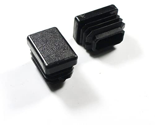 ajile - Embout rectangulaire pour Tube de Dimension 30x20 mm et d'épaisseur 1,0-2,5 mm Noir - 4 pièces - EPH107