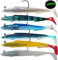 Njord Kalastus Gummifische mit Jigkopf 15cm 30g | Zander Gummiköder Zander | Gummifische Zander Köder Gummifisch Set | Gummiköder Angelköder Set Raubfisch Köder