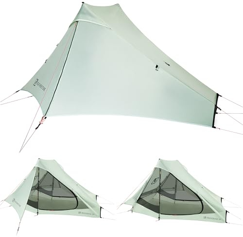 Featherstone Backbone Ultraleichte Zelt für Rucksackreisen, Camping, Wanderungen, Trekking, wasserdicht, einwandig, langlebig, kompakt und leicht zu tragen