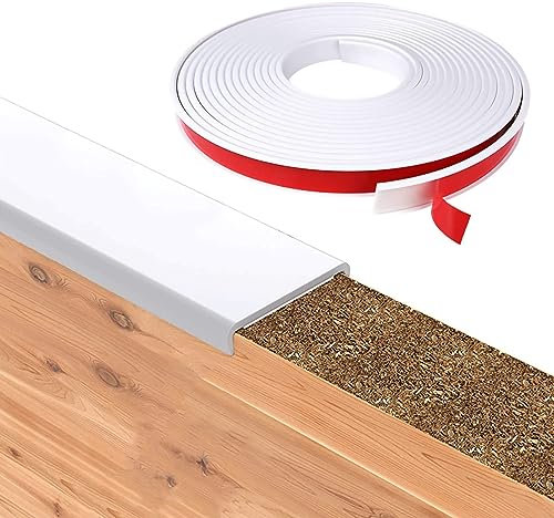 GOIEHIR 20 mm Umleimer Furnierklebeband, 5 m lang U-Form Selbstklebend Möbelkantenband, Flexible TPE Kantenschutz klebeband, für Tisch, Schrank Schutz&Reparatur, weiß