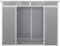 Panana Outdoor Garden Storage Shed, Grey, (8X4)