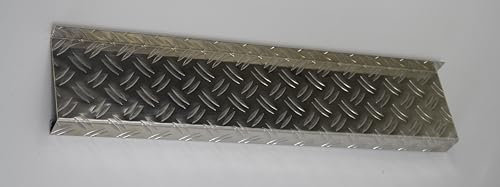 Fensterbank Tropfblech Alu Riffelblech 2/3, 2,5/4, Abschluss 5° T=50-400mm 500mm, 750mm, 1000mm, 1500mm oder 2000mm1,5m (Fensterbank 2,5/4mm Alu Riffel 750mm, 15/40/165/25)