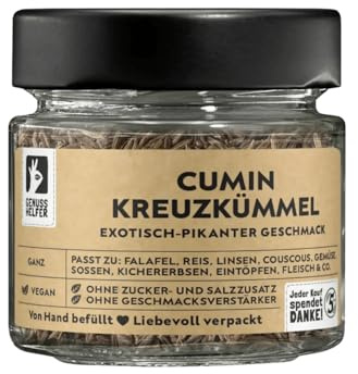 Bremer Gewürzhandel Kreuzkümmel, ganz, Cumin, Kreuzkümmelsamen zum Kochen, 40g im Glas
