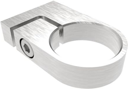 Sellon24® Edelstahl Rohrschelle Rund Klemmhalter Geländerpfosten 42,4 mm verstellbar Pfostenhalter Steher Verbinder Pfosten rund Gelaender Rohrhalter stabil seitlich Gelaenderpfosten Wand Montage