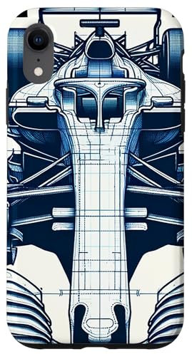 Hülle für iPhone XR Formula Schematic Race Car Driver Formel Racing