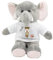 Kuscheltier Elefant Gute Besserung mit Wunschname personalisiert Trostspender für Groß & Klein bei Krankheit (Schutzengel grün/rosa)