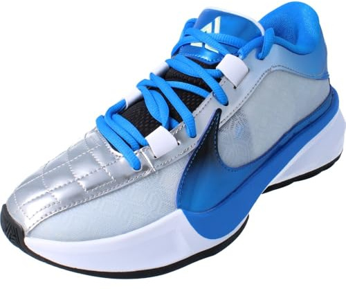 Nike Giannis Freak 5 Herren Basketballschuhe (DX4985-402, Photo Blue/Metallic Silver/Barely Volt/Black)