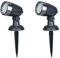 MeLiTec 2er Set LED Gartenstrahler GL11-1 Edelstahl anthrazit