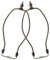 CANIGHT 2st Beleuchtungszubehör Lampenreparaturset Lampenharfen Und Adapter Lampenteile Für Die Reparatur Von Tischlampen Lampenschirmhalter Ersatzteile Für Lampen Legierungsbeschichtung