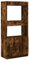 vidaXL Highboard, Sideboard mit Stauraum, Kommode Schrank für Wohnzimmer Büro Schlafzimmer, Anrichte Beistellschrank Bücherschrank, Räuchereiche Holzwerkstoff