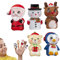 Weihnachts-Fingerpuppen,Weihnachts-Fingerspielzeug | 5X Weihnachtsgeschichten-Fingerpuppe | Fingerpuppe mit Zeichentrickfigur, Weihnachtsmann, Spielzeitpuppenspielzeug für Kinder, und Mädc