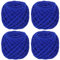 Coopay Chunky Wolle zum Häkeln, 4 x 90g Dicke Wolle zum Stricken Dickes Garn, Plüschgarn Wolle zum Stricken, Weich Wolle Dickes Garn Flauschig für Decken, Schals, Puppen - Saphirblau