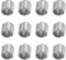 12 Pièces Adaptateurs de Filetage en Acier Inoxydable, Inserts Filetés Réducteurs M12 à M10 x 15 mm, Manchons Filetés pour Réparation et Assemblage dans l'Automobile, la Mécanique et le Mobilier