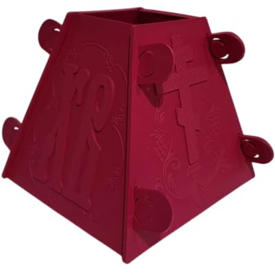 Euromix Molde para dulce pascual de requesón (altura 11,5 cm) para 0,700-1 kg de plástico (Rosa)