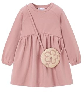 Mayoral Kleid aus Fleece mit Tasche für Mädchen Schminke 9 Jahre (134cm)