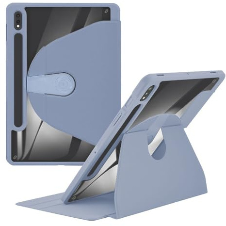 Funda acrílica para Samsung Galaxy Tab S9, S9 FE, S6 Lite, Tab A9, A8, S9 Plus FE, S7, S8, S7, S8 Plus, S7 FE (12,4 Pulgadas), S7, S8 (11 Pulgadas), Color Morado, para iPad 9.7/Air/Air2.