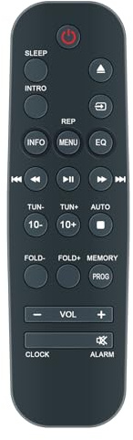 VINABTY 759551882400 Ersatz Fernbedienung Kompatibel mit Grundig HiFi System CMS 1000 BT,CMS 1050 BT,CMS 1050 BT DAB+,CMS 2000 BT,CMS 3000 BT DAB+,CMS 4000 BT DAB+,GLR7570,GLR7580,GLR766 32