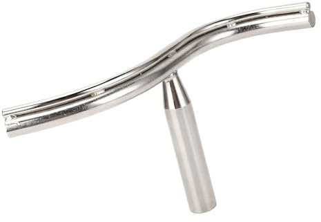 VELATEMOR Gebogene Drehmaschinen-Werkzeugauflage, Langer Stahlhalter Zum Drehen von Holzschalen, für 25-mm-Drehmaschinenbasis