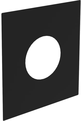 Jeremias DW-Black Deckenblende 150mm einteilig 1-65 Grad Abdeckplatte doppelwandig Edelstahl für Regelfeuerstätten
