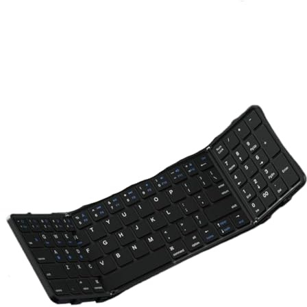 ZtaMSfzek Clavier pliable sans fil avec pavé tactile numérique rechargeable compatible avec tablette (version numérique)