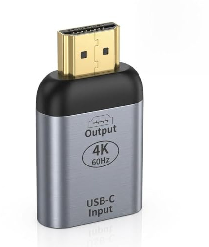 XINML Adattatore da USB C a HDMI 4K 60 Hz, convertitore da tipo C a Mini DisplayPort, per laptop, tablet, smartphone, monitor, TV, proiettore, ufficio e uso domestico