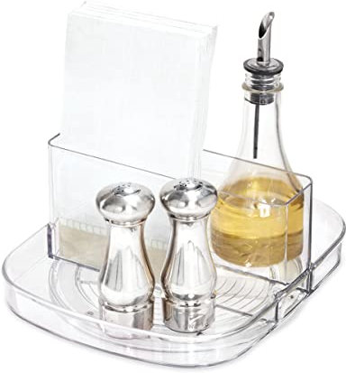 iDesign 58830EU Linus Servietten-Halter, transparent