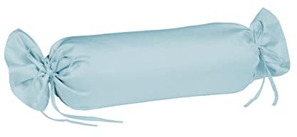 Fleuresse Colours Nackenrollenbezug, Mako Satin, türkis, 40 x 15 cm