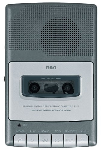RCA RP3504 CassetteShoebox Registratore vocale, Grigio