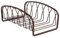 Spectrum Diversified Twist Guest Towel Holder, Holds Paper Hand Towels for Bathroom Arredamento Moderno, Adatto per Asciugamani monouso rettangolari per Il Bagno, Acciaio, Bronzo, L