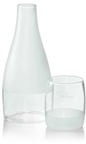 Philippi Duett, 2 TLG, L Vase, Glas, Transparent, 15 x 15 x 30 cm, 2-Einheiten